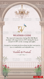 Creative Wardrobe Planner Invitation | Couple Doodle as Royal theme | AG1017