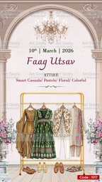 Creative Wardrobe Planner Invitation | Couple Doodle as Royal theme | AG1017