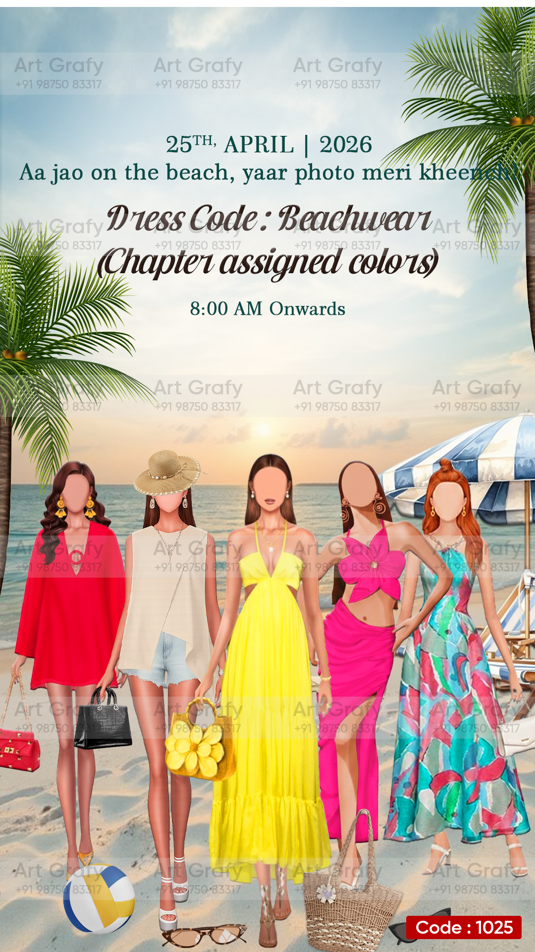 Creative Wardrobe Planner Invitation | Sakhi Event | AG1025