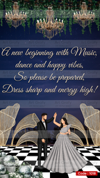 Indian Digital Wedding Ceremony Invitation Card | Gujarati language with Royal Theme design | AG1018