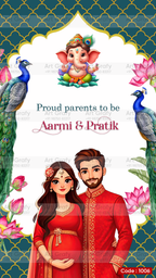 Baby Shower Invitation Video Templates | Simant vidhi Baby Shower | AG-1006