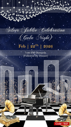 Silver Jubilee Anniversary Party Invitation | Elegant 25th Wedding Celebration E-Invite | AG1021