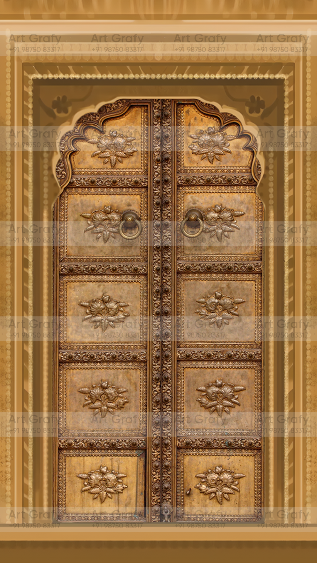 Indian Digital Wedding Ceremony Invitation Card | Gujarati language with Royal Theme design | AG1124