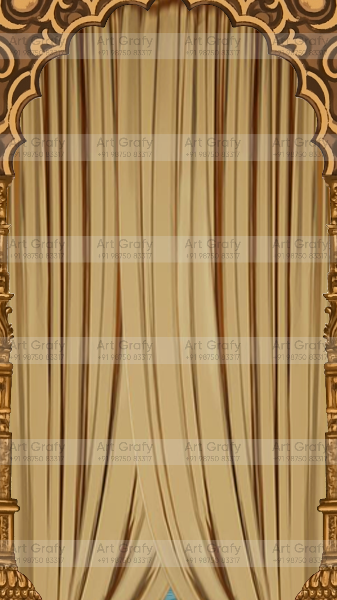 Indian Digital Wedding Ceremony Invitation Card | Gujarati language with Royal Theme design | AG1127