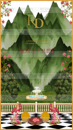 Indian Digital Wedding Ceremony Invitation Card | Gujarati language with Royal Theme design | AG1119