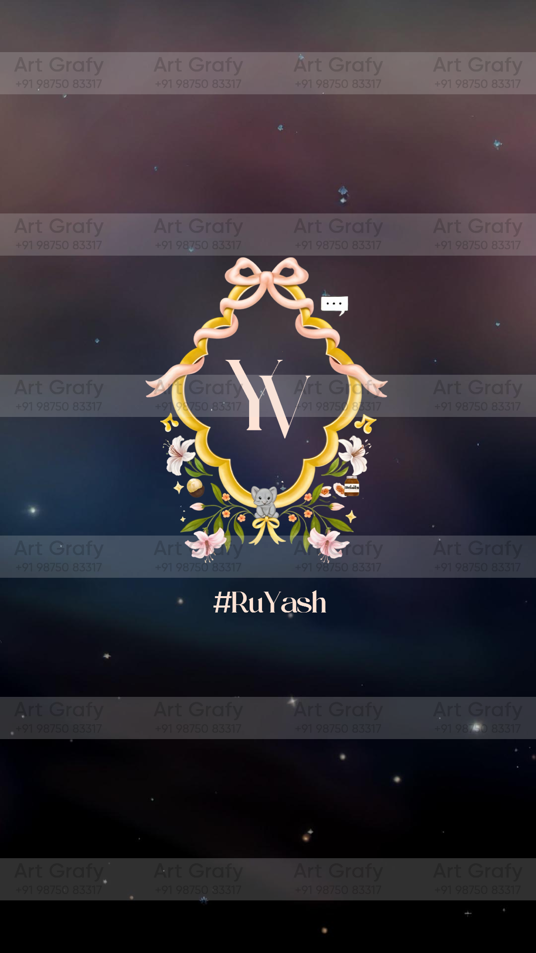 Indian Digital Wedding Ceremony Invitation Card | Gujarati language with Royal Theme design | AG1107