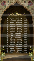 Indian Digital Wedding Ceremony Invitation Card | Gujarati language with Royal Theme design | AG1114