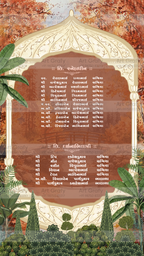 Indian Digital Wedding Ceremony Invitation Card | Gujarati language with Royal Theme design | AG1111
