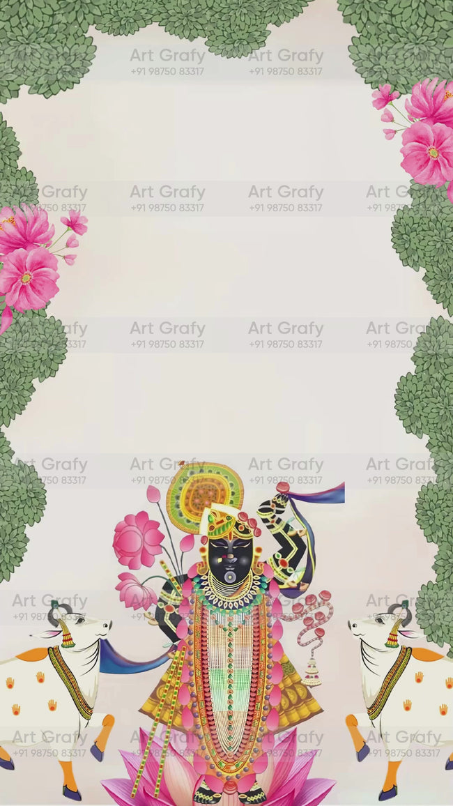 Indian Digital Wedding Ceremony Invitation Card | Gujarati language with Royal Theme design | AG1091 Hover Image