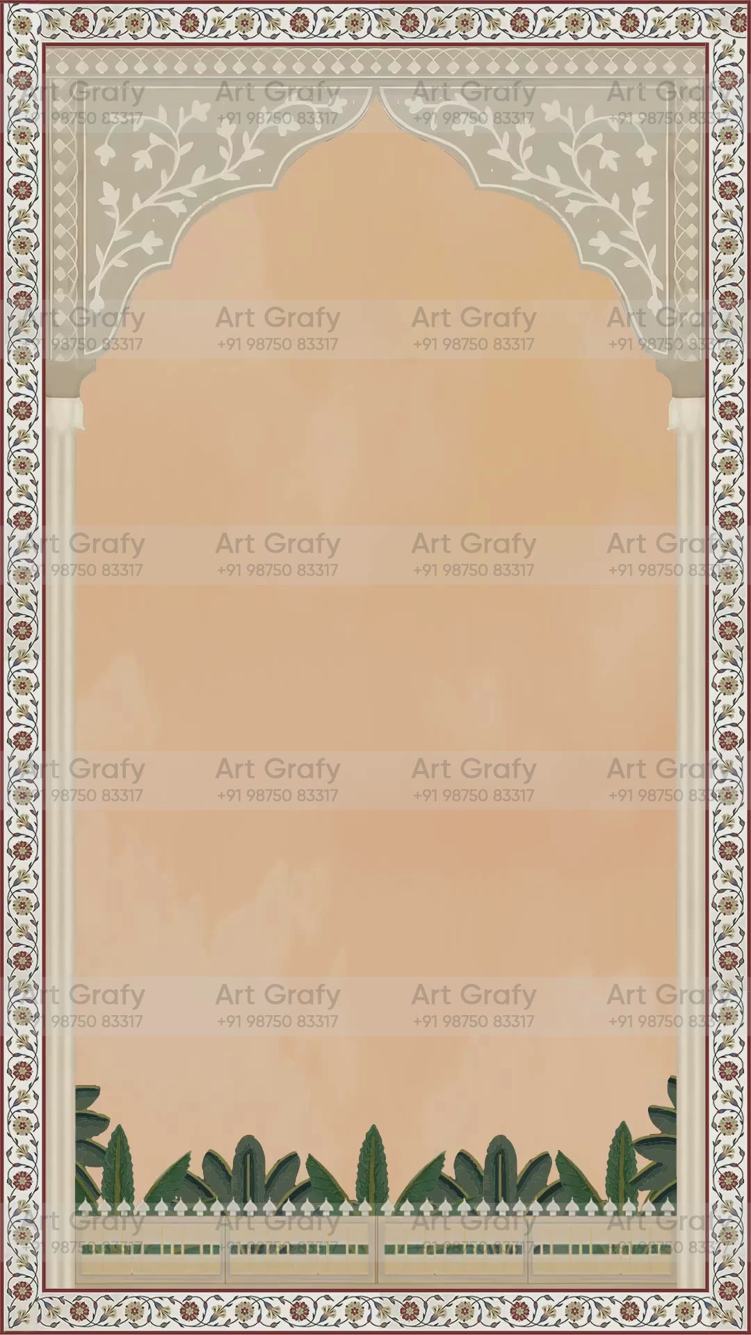 Indian Digital Wedding Ceremony Invitation Card | Gujarati language with Royal Theme design | AG1096