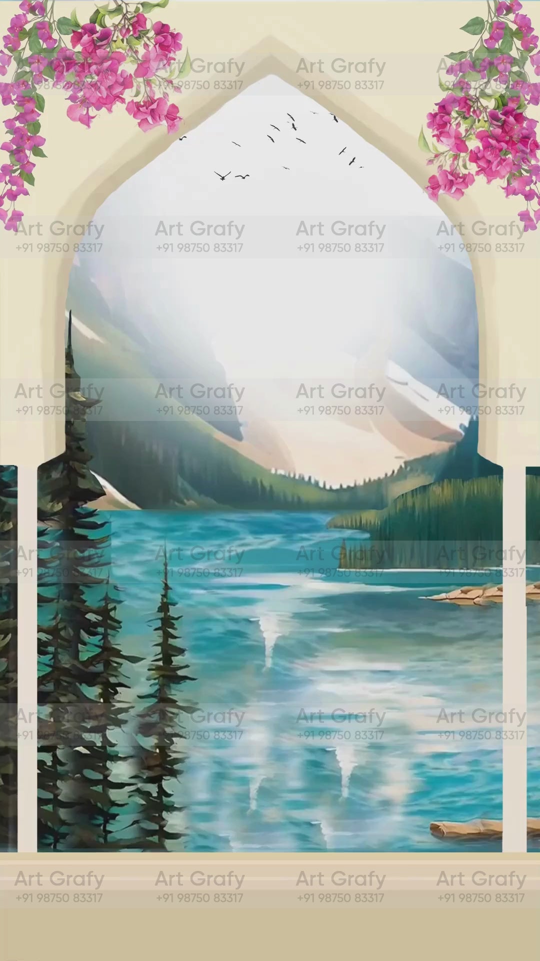 Indian Digital Wedding Ceremony Invitation Card | Gujarati language with Royal Theme design | AG1097