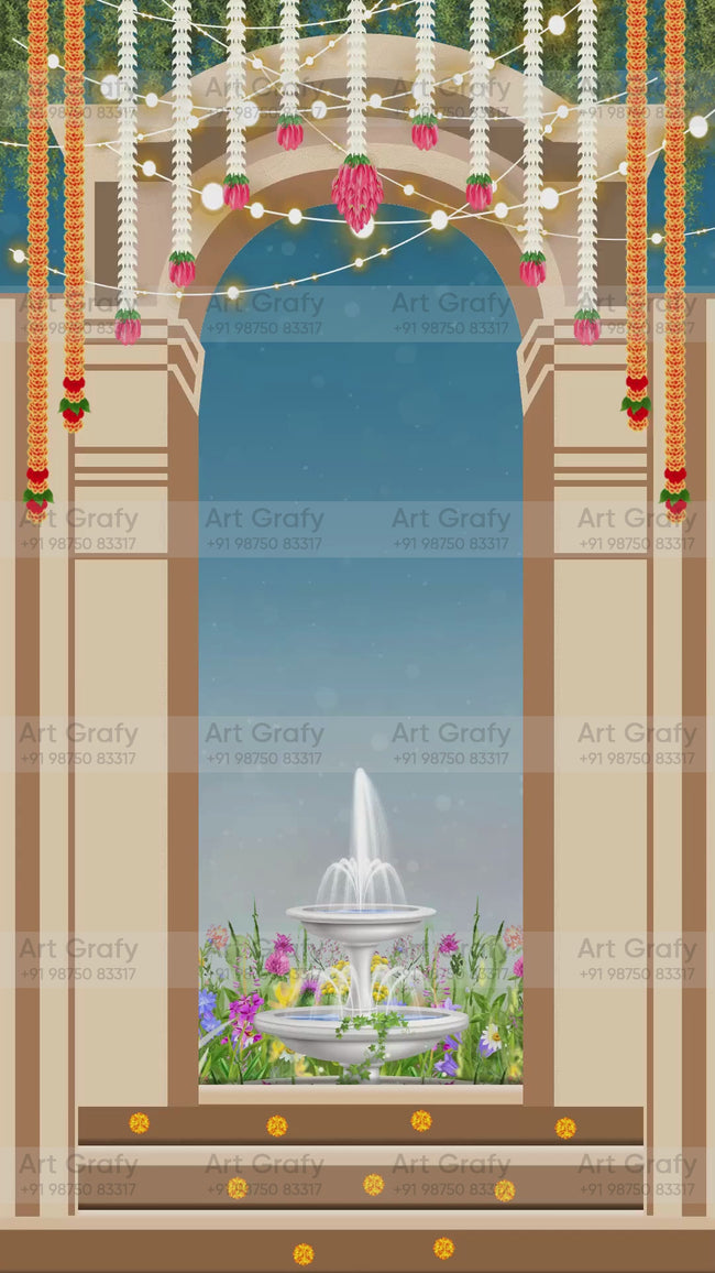 Royal Traditional Half Saree Function Invitation Card | AG-1163 Hover Image